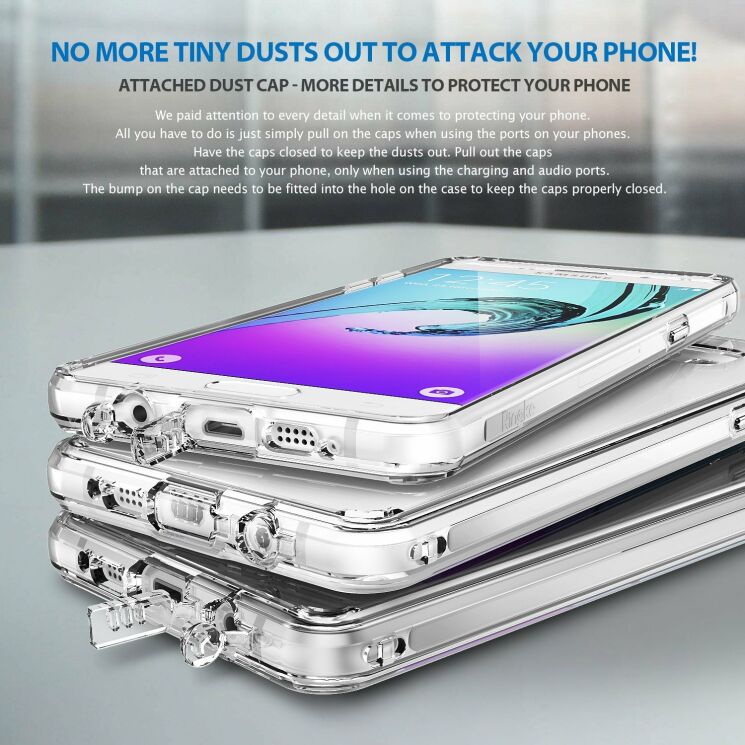 Захисний чохол RINGKE Fusion для Samsung Galaxy A3 2016 (A310) - Smoke Black: фото 5 з 7