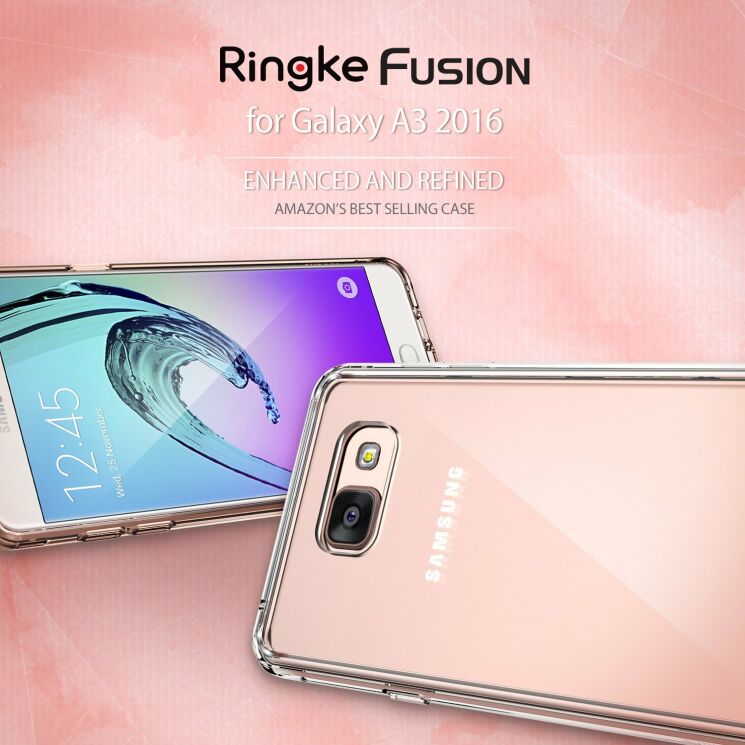 Защитный чехол RINGKE Fusion для Samsung Galaxy A3 2016 (A310) - Smoke Black: фото 2 из 7