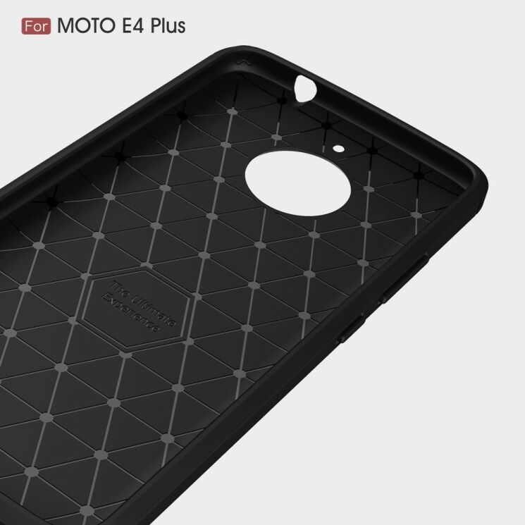 Защитный чехол UniCase Carbon для Motorola Moto E Plus / E4 Plus - Grey: фото 6 из 10