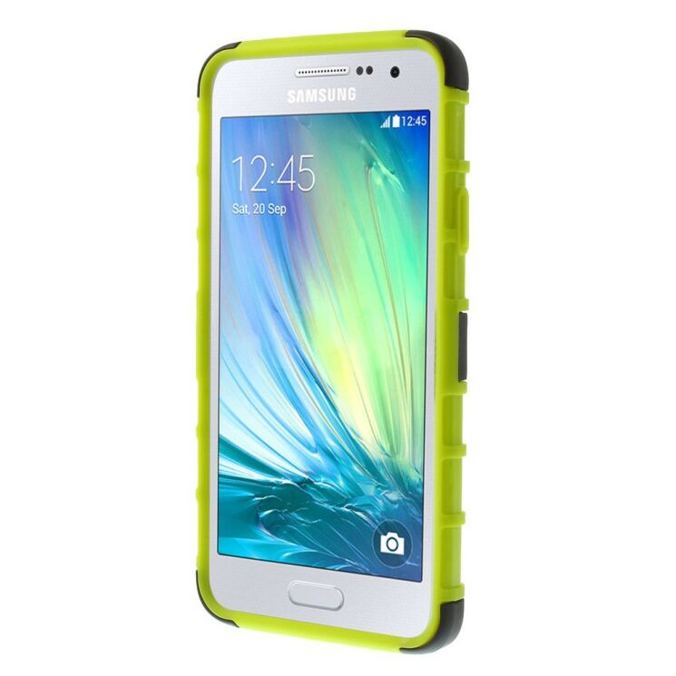 Защитный чехол UniCase Hybrid X для Samsung Galaxy A3 (A300) - Green: фото 2 из 9