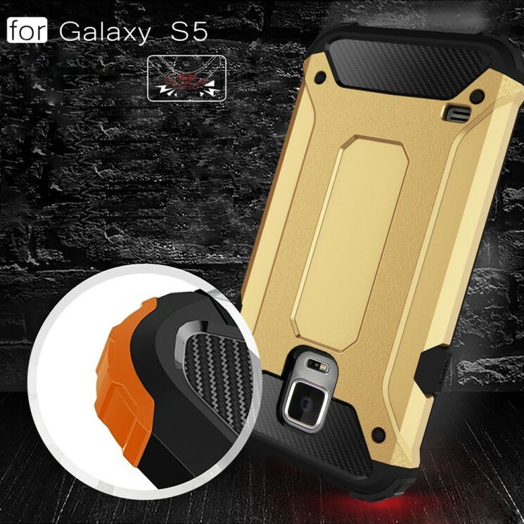 Защитный чехол UniCase Rugged Guard для Samsung Galaxy S5 (G900) - Red: фото 6 из 9