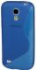 Cиліконова накладка Deexe S Line для Samsung Galaxy S4 mini (i9190) - Blue (S4M-9123L). Фото 1 з 5