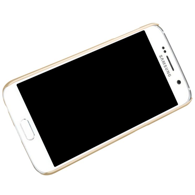 Пластиковая накладка NILLKIN Frosted Shield для Samsung Galaxy S6 (G920) - Gold: фото 2 из 17