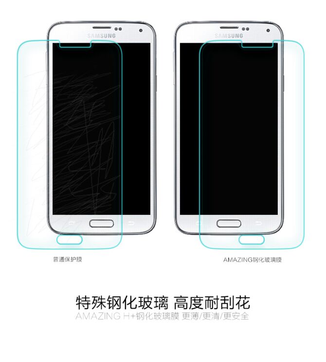 Захисне скло Nillkin Amazing H 0.3 mm для Samsung Galaxy S5 (G900): фото 6 з 14