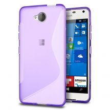 Силиконовый (TPU) чехол Deexe S Line для Microsoft Lumia 650 - Violet: фото 1 из 7