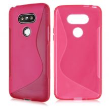 Силиконовый чехол Deexe S Line для LG G5 - Pink: фото 1 из 7