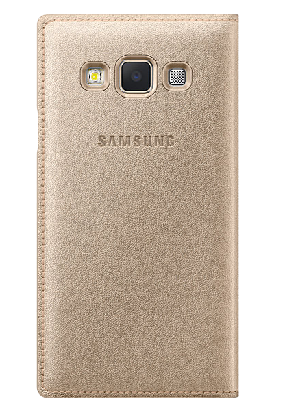 Чохол Flip Cover для Samsung Galaxy A3 (A300) EF-FA300BCEGRU - Gold: фото 2 з 3