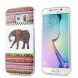 Силиконовая накладка Deexe Life Style для Samsung Galaxy S6 edge (G925) - Mosaic Elephant (S6-2559A). Фото 1 из 7