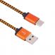 Дата-кабель UniCase Type-C Woven Style - Orange (CA-0619O). Фото 1 из 2