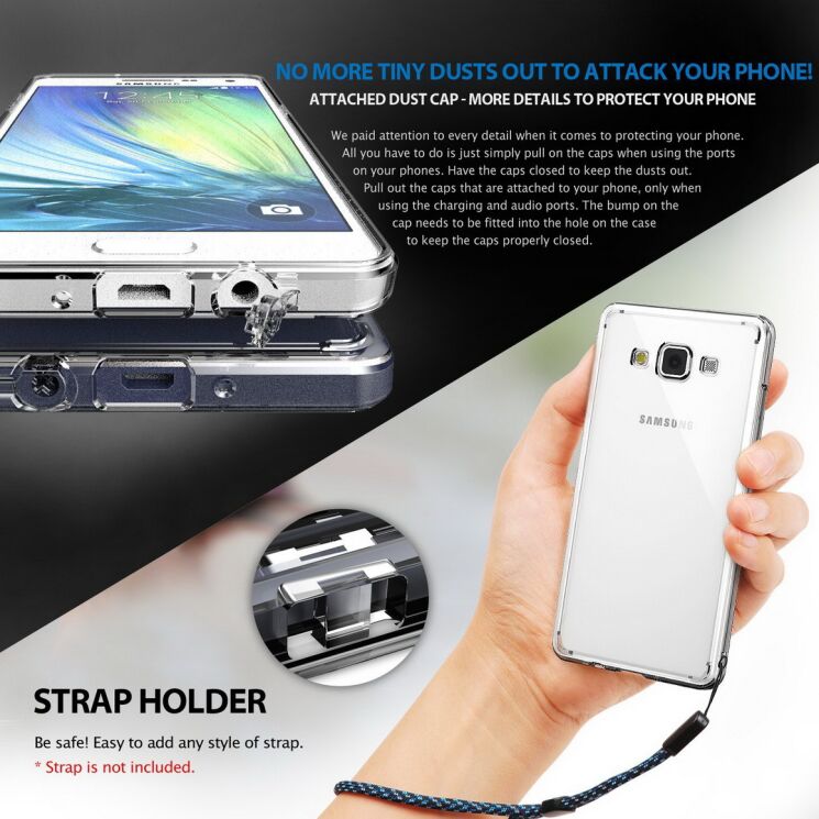 Чехол Ringke Fusion для Samsung Galaxy A5 (A500) - Black: фото 6 из 9