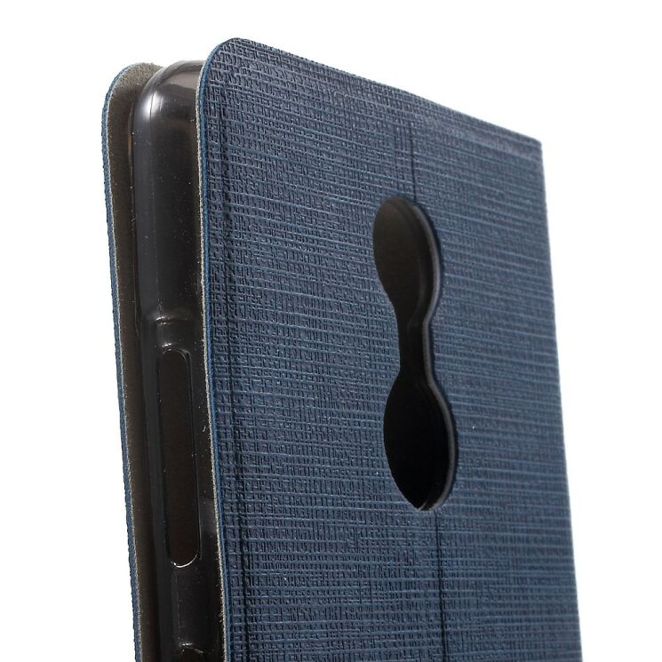 Чехол-книжка UniCase Cross Texture для Lenovo K6 - Dark Blue: фото 7 из 8