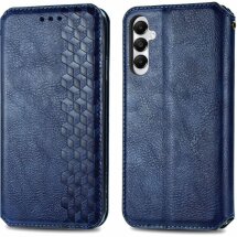 Чехол Deexe Rhombus Wallet для Samsung Galaxy A05s (A057) - Blue: фото 1 из 6