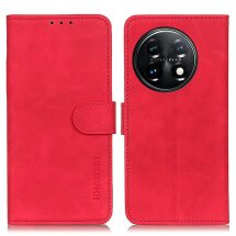 Чохол-книжка KHAZNEH Retro Wallet для OnePlus 11 - Red: фото 1 з 10