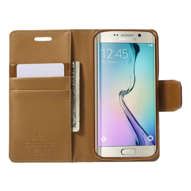 Чехол MERCURY Sonata Diary для Samsung Galaxy S6 edge (G925) - Brown: фото 5 из 9