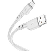 Кабель Hoco X97 Crystal Color USB to Type-C (2.4A, 1m) - Light Gray: фото 1 из 5