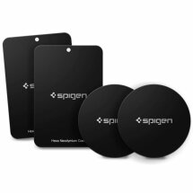 Комплект магнитных наклеек для смартфонов Spigen (SGP) Kuel MP-4P Car Mount - Black: фото 1 из 6