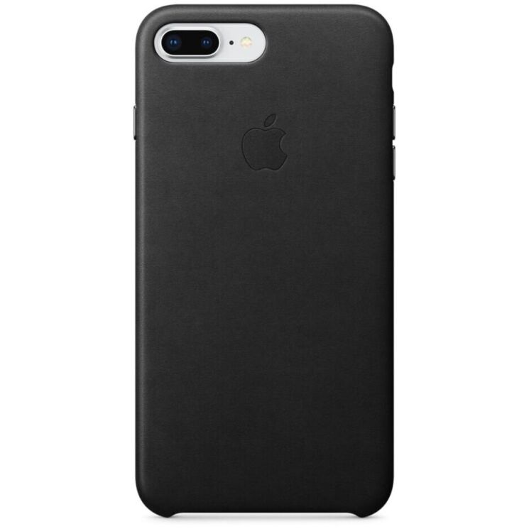 Оригинальный чехол Leather Case для Apple iPhone 7 Plus / 8 Plus (MQHM2) - Black: фото 4 из 5