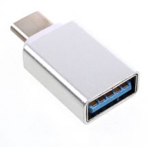 OTG-адаптер Deexe MiniConnect Type-C to USB - silver: фото 1 из 4