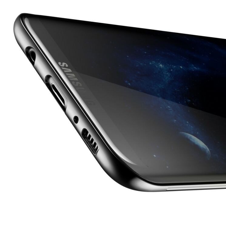 Пластиковый чехол BASEUS Glitter Shell для Samsung Galaxy S8 (G950) - Black: фото 8 из 21
