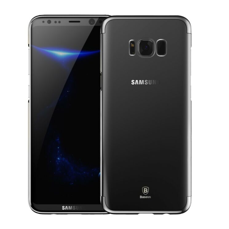 Пластиковый чехол BASEUS Glitter Shell для Samsung Galaxy S8 (G950) - Black: фото 3 из 21