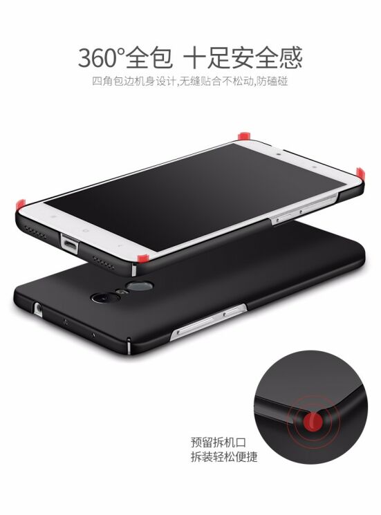 Пластиковий чохол MSVII Hard Case для Xiaomi Redmi Note 4X - Blue: фото 6 з 11