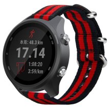 Ремінець UniCase Nylon Strap для годинників з шириною кріплення 20мм - Black / Red: фото 1 з 5