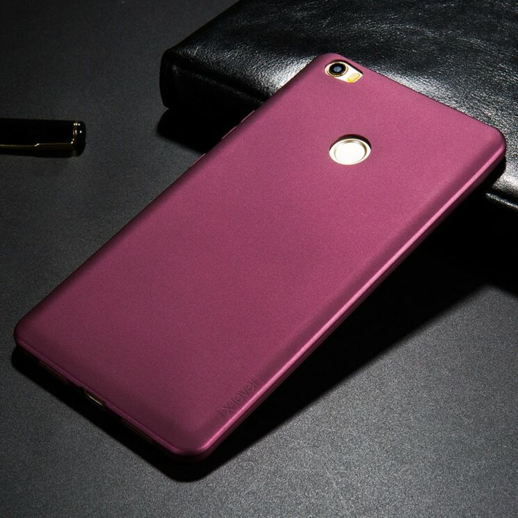 Силиконовый чехол X-LEVEL Matte для Xiaomi Mi Max - Wine Red: фото 3 из 7