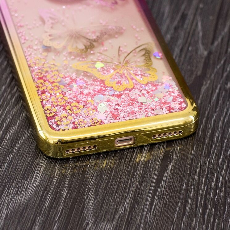 Силиконовый (TPU) чехол Deexe Fashion Glitter для Xiaomi Redmi Note 5A Prime - Butterfly in Flowers: фото 9 из 13