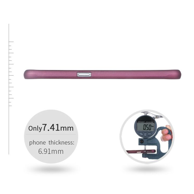 Силиконовый (TPU) чехол X-LEVEL Matte для Samsung Galaxy S6 (G920) - Wine Red: фото 6 из 7