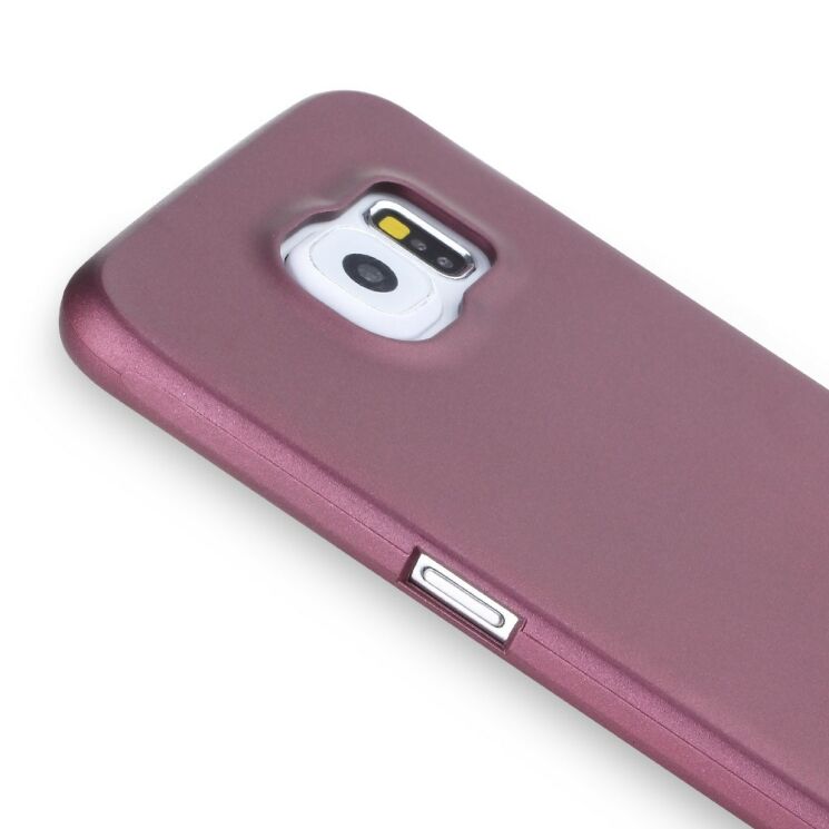 Силіконовий (TPU) чохол X-LEVEL Matte для Samsung Galaxy S6 (G920) - Wine Red: фото 2 з 7