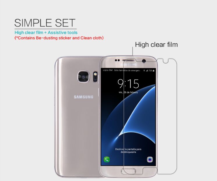 Защитная пленка NILLKIN Crystal для Samsung Galaxy S7 (G930): фото 6 из 7