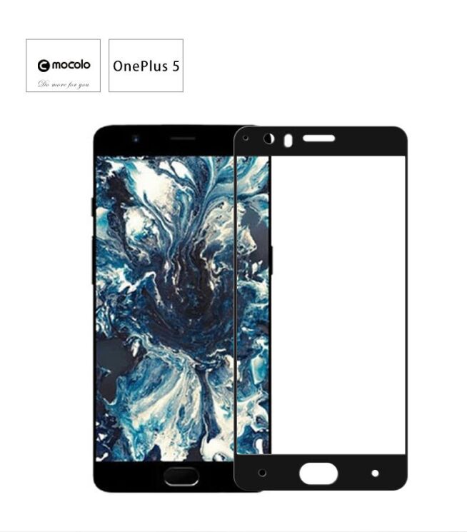 Защитное стекло MOCOLO 3D Silk Print для OnePlus 5 - Black: фото 2 из 7
