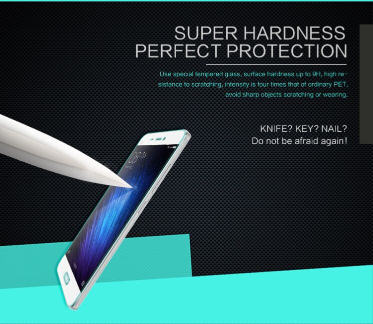 Защитное стекло NILLKIN Amazing H для Xiaomi Mi5: фото 6 из 15