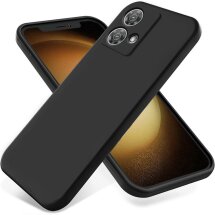 Захисний чохол Deexe Silicone Case для Motorola Edge 40 Neo - Black: фото 1 з 8