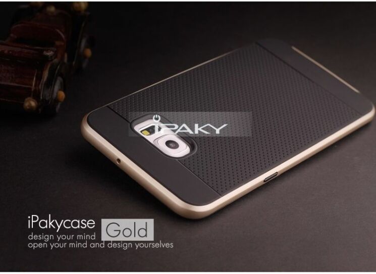 Захисний чохол IPAKY Hybrid для Samsung Galaxy S6 edge+ (G928) - Gold: фото 2 з 9
