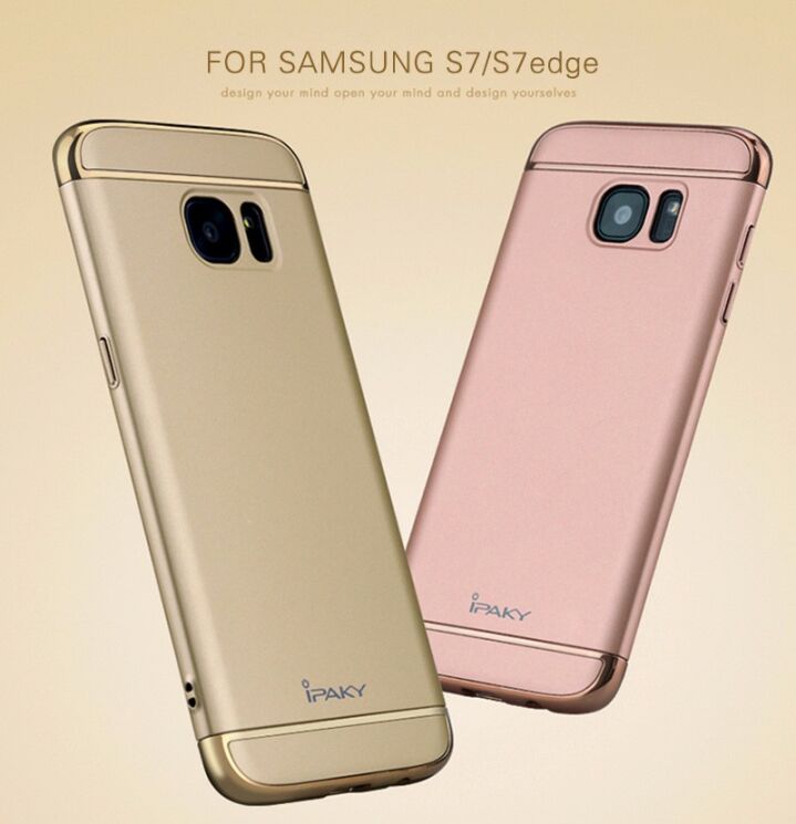 Захисний чохол IPAKY Slim Armor для Samsung Galaxy S7 edge (G935) - Gold: фото 3 з 9