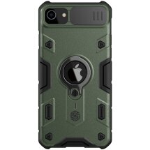 Защитный чехол NILLKIN CamShield Armor для Apple iPhone SE 2 / 3 (2020 / 2022) / iPhone 7 / iPhone 8 - Green: фото 1 из 13