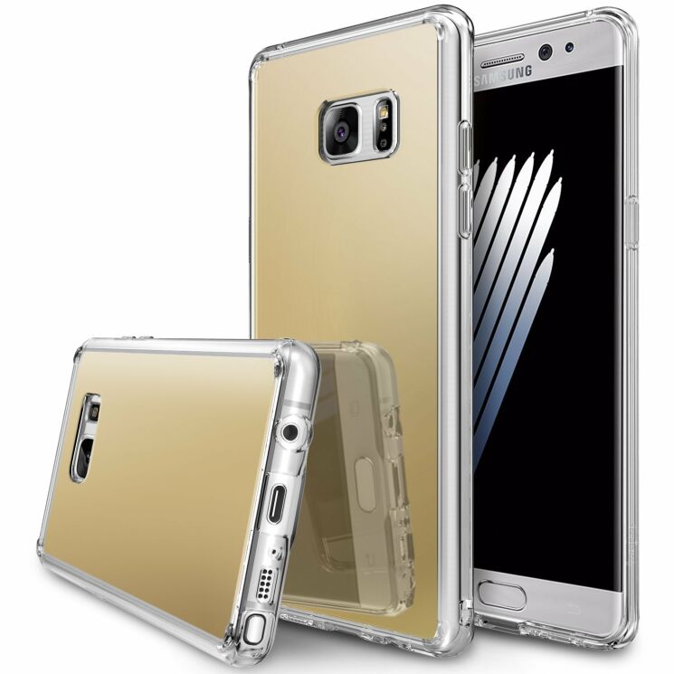 Захисний чохол RINGKE Mirror для Samsung Galaxy Note 7 (N930) - Gold: фото 1 з 5