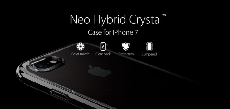 Захисний чохол SGP Neo Hybrid Crystal для iPhone 7 / iPhone 8 - Gunmetal: фото 13 з 22