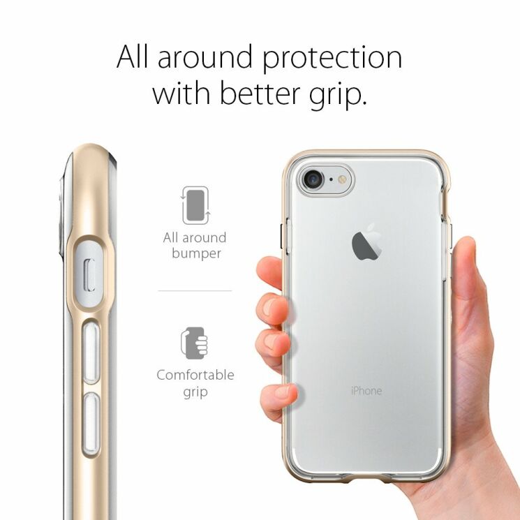 Захисний чохол SGP Neo Hybrid Crystal для iPhone 7 / iPhone 8 - Champagne Gold: фото 19 з 23