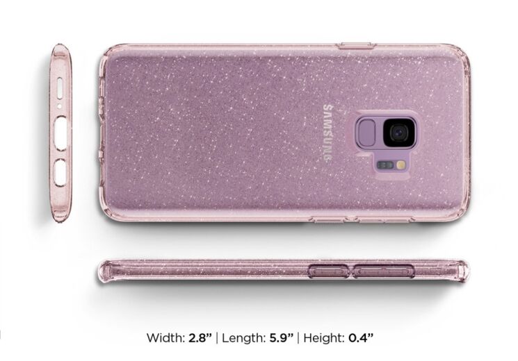 Защитный чехол Spigen SGP Liquid Crystal Glitter для Samsung Galaxy S9 (G960) - Crystal Quartz: фото 15 из 15