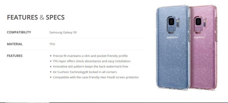 Защитный чехол Spigen SGP Liquid Crystal Glitter для Samsung Galaxy S9 (G960) - Crystal Quartz: фото 10 из 15