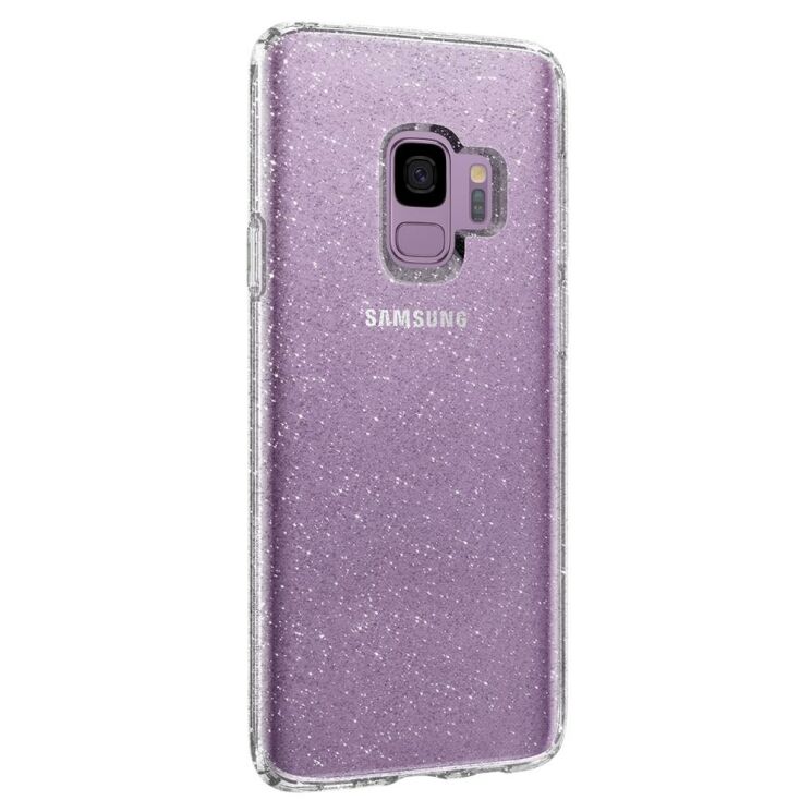 Защитный чехол Spigen SGP Liquid Crystal Glitter для Samsung Galaxy S9 (G960) - Crystal Quartz: фото 6 из 15