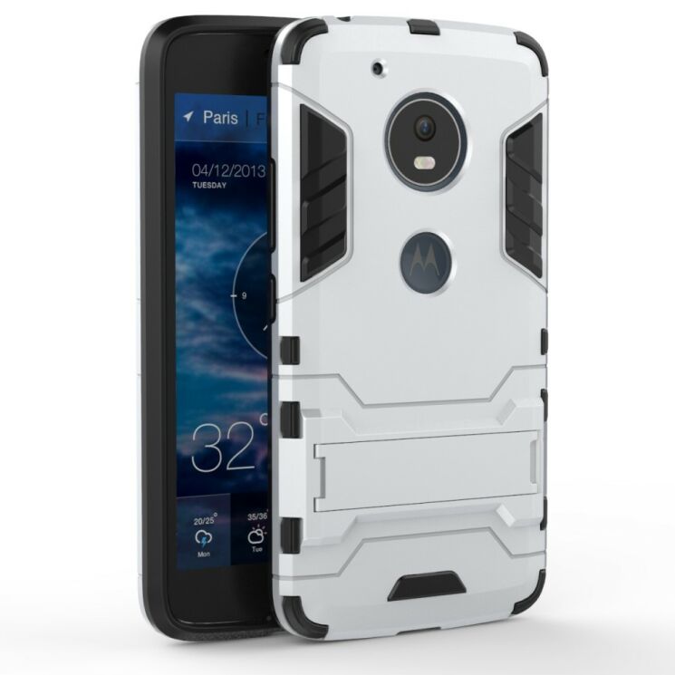 Защитный чехол UniCase Hybrid для Motorola Moto G5 - Silver: фото 2 из 8