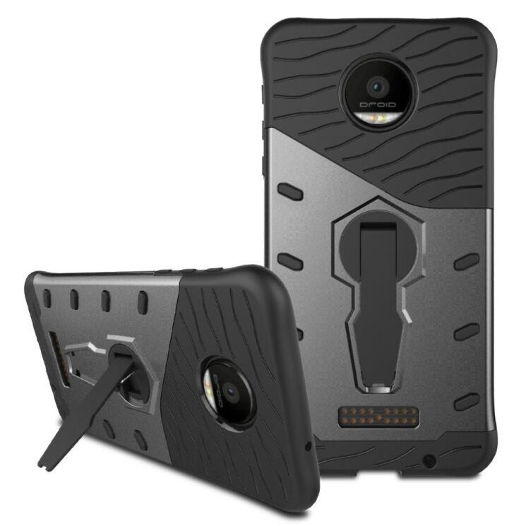 Захисний чохол UniCase Rugged Guard для Motorola Moto Z Force - Black: фото 3 з 3