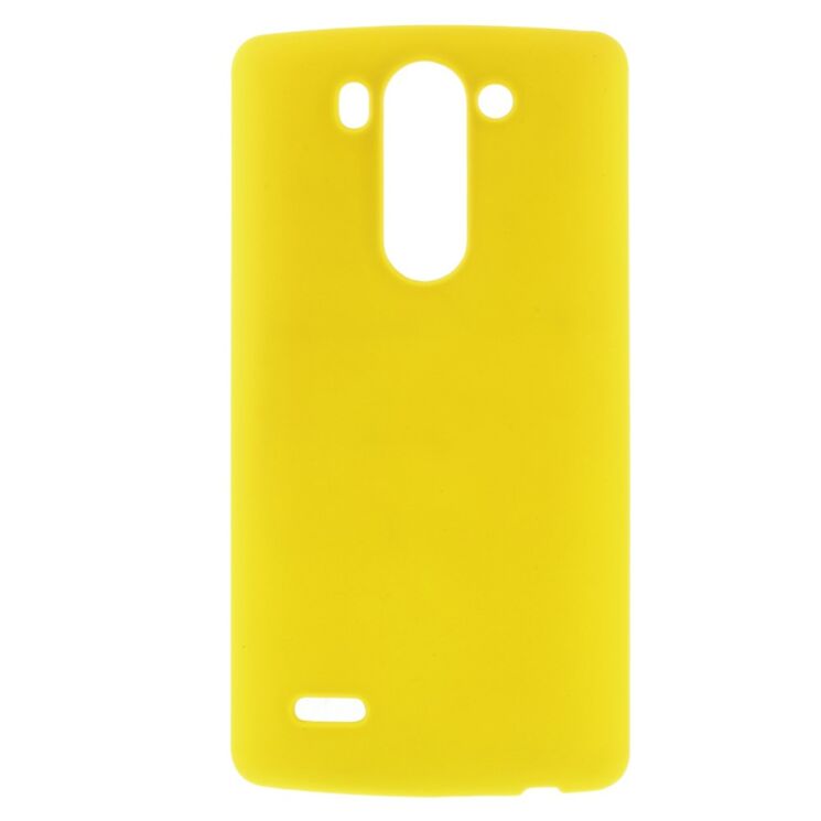 Пластиковая накладка Deexe Hard Shell для LG G3s (D724) - Yellow: фото 2 з 6