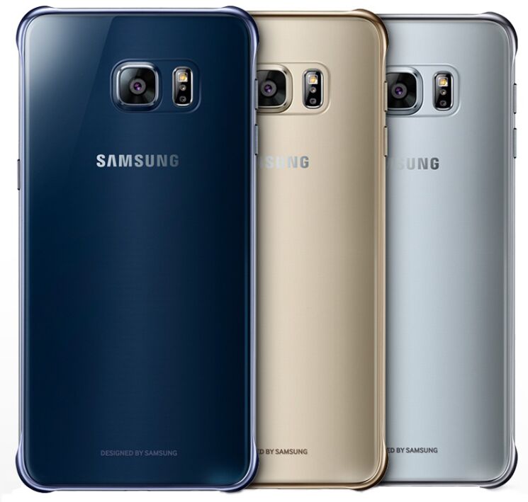 Чехол Clear Cover для Samsung Galaxy S6 edge+ EF-QG928CBEGRU - Black: фото 5 из 5