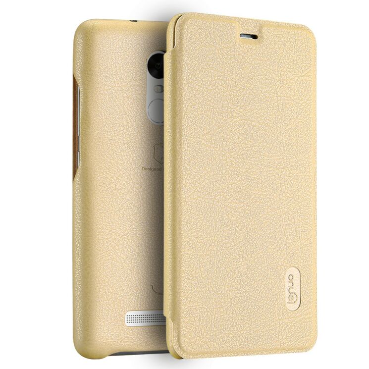 Чохол LENUO LeDream для Xiaomi Redmi Note 3 Pro Special Edition - Gold: фото 1 з 14
