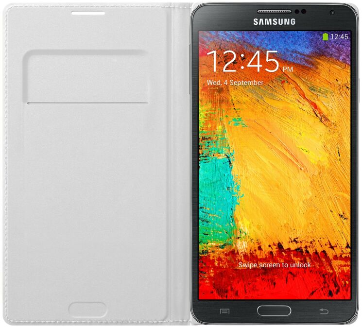Чехол Flip Wallet для Samsung Galaxy Note 3 (N9000) - White: фото 3 из 5