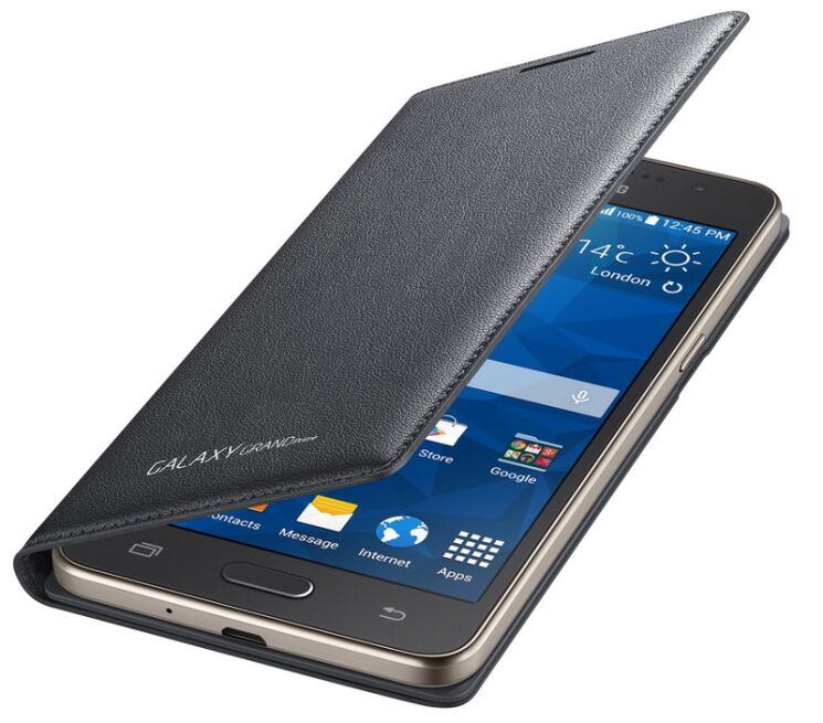 Чехол Flip Cover для Samsung Galaxy Grand Prime (G530) EF-WG530BFEGRU - Black: фото 1 из 5